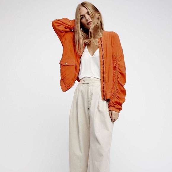 FREE PEOPLE  BOMBER JACKET NWT - Picture 2 of 7